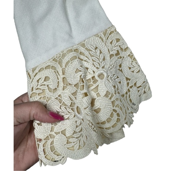 Alfred Angelo Vintage 60s? Wedding Dress Empire Waist Button-Up Union Tag XS - Picture 10 of 13